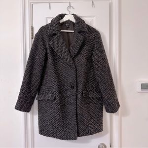 Winter wool coat for women - winter coat, trench coat, casual winter jacket.